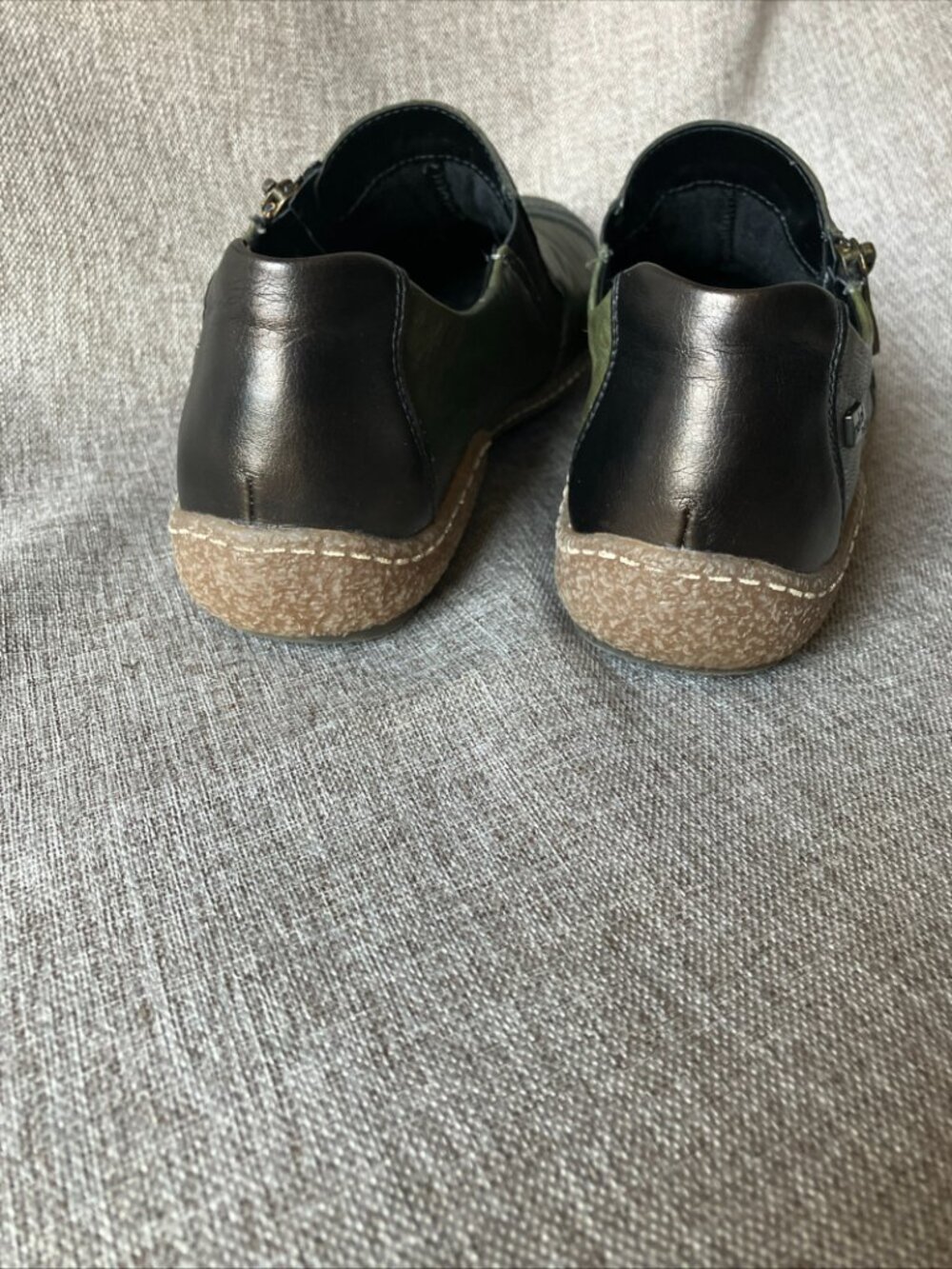 Rieker Liv Women's Leather Slip On Olive Sz US8.5 / EU39, Excellent Condition - Picture 4 of 10